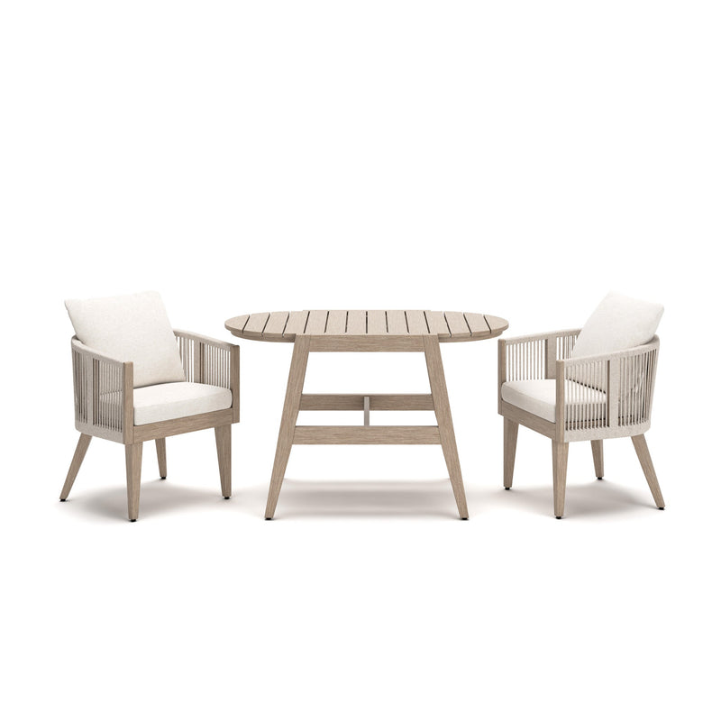 Ivory Vine Chairs w/CUSH/Table Set (3/CN)
