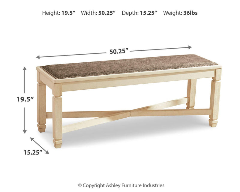 Bolanburg Large UPH Dining Room Bench