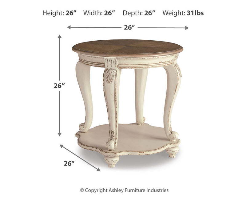 Realyn Round End Table