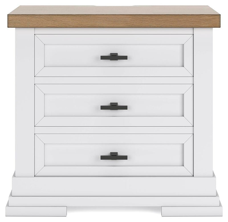 Ashbryn Three Drawer Night Stand