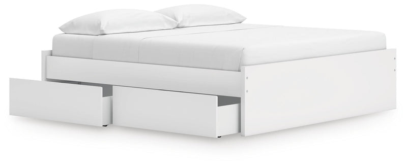 Onita King Platform Bed with 1 Side Storage