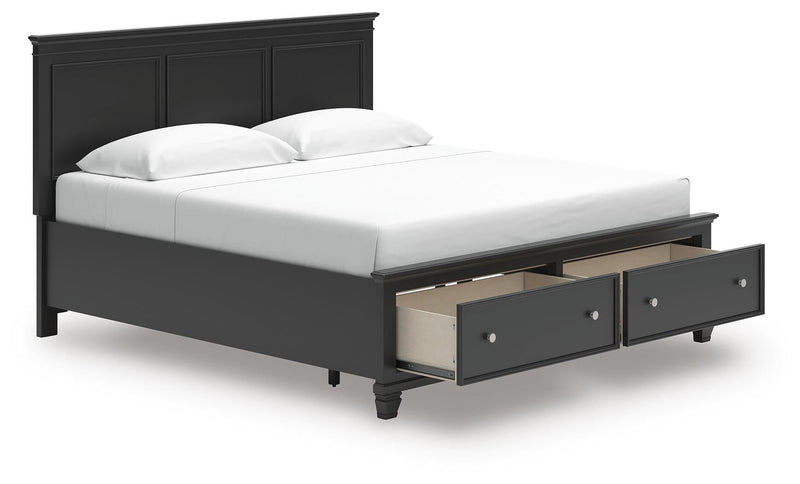 Lanolee King Panel Storage Bed