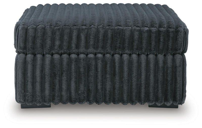 Midnight-Madness Oversized Accent Ottoman