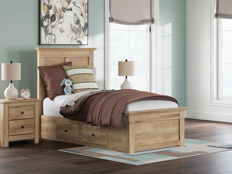 Makidern Twin Panel Storage Bed