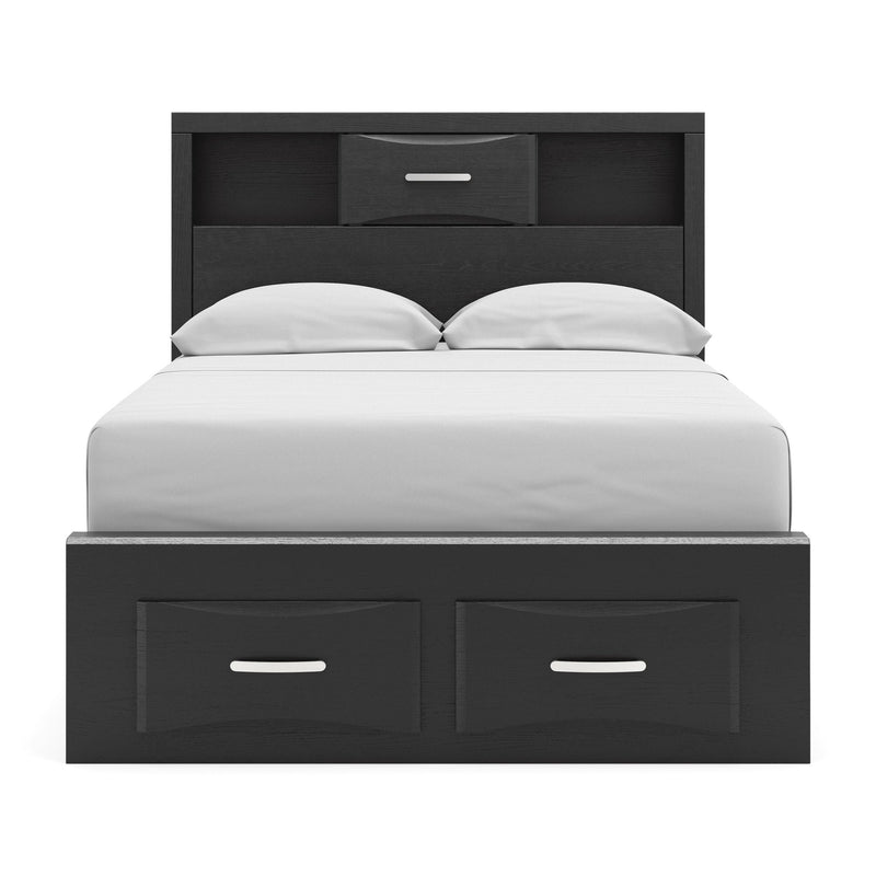 Stabotta Full Bookcase Storage Bed