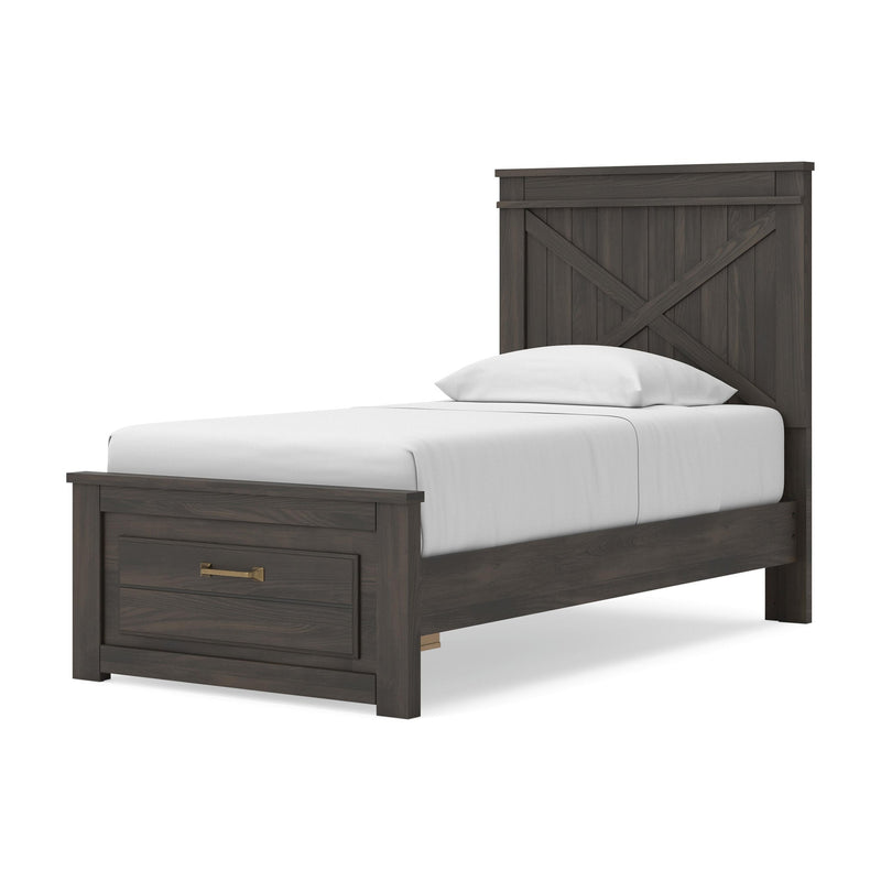 Vonitta Bay Twin Panel Platform Storage Bed