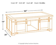 Load image into Gallery viewer, Budmore Rectangular Cocktail Table
