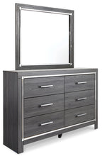 Load image into Gallery viewer, Lodanna Queen/Full Upholstered Panel Headboard with Mirrored Dresser and Chest
