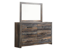 Load image into Gallery viewer, Drystan Queen Bookcase Bed with Mirrored Dresser, Chest and Nightstand
