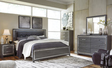 Load image into Gallery viewer, Lodanna King Panel Bed with Mirrored Dresser
