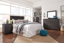 Load image into Gallery viewer, Brinxton King/California King Panel Headboard with Mirrored Dresser
