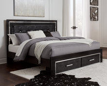 Load image into Gallery viewer, Kaydell King Panel Bed with Storage with Mirrored Dresser
