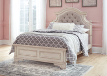 Load image into Gallery viewer, Realyn Full Panel Bed with Mirrored Dresser
