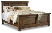 Load image into Gallery viewer, Flynnter Queen Panel Bed with Mirrored Dresser and 2 Nightstands
