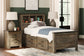 Trinell  Bookcase Bed With 2 Storage Drawers